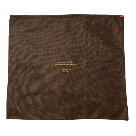 kate spade Handbags - Kate Spade Brown Dust Bag with Pink Drawstring.‎